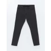 LCW Jeans Antrasit 750 Slim Fit İçi Polarlı Kışlık Erkek Jean Pantolon