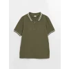 LCW Kids Haki Polo Yaka Basic Kısa Kollu Erkek Çocuk Tişört