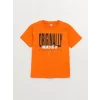 LCW Kids Turuncu Rahat Kalıp Erkek Çocuk Tişört ve Şort