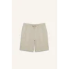 Defacto C7381 Bej %100 Pamuk Relax Fit Cepli Keten Görünümlü Bermuda Şort