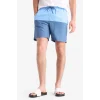 Defacto Z8108 Mavi Regular Fit Renk Bloklu File Astarlı Diz Üstü Deniz Şortu