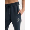 Defacto D7138 Lacivert DeFactoFit Standart Fit Sporcu Jogger İnce Eşofman Altı Beli Bağcıklı Cepli Baskılı