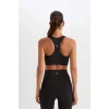 Defacto C9748 Siyah DeFactoFit Bisiklet Yaka Sporcu Bra