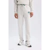 Defacto D6701 Gri DeFactoFit NBA Milwaukee Bucks Kalın Jogger Eşofman Altı Standart Fit Beli Bağcıklı Cepli