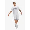 Defacto E4128 Gri DeFactoFit Hızlı Kuruyan Oversize Geniş Kalıp Sporcu Kısa Paça Şort