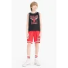 Defacto E4853 Kırmızı Erkek Çocuk NBA Chicago Bulls Şort