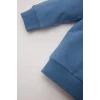 Defacto D7922 Mavi Erkek Bebek 2li Takım Baskılı Sweatshirt Beli Lastikli Eşofman Altı