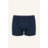 Defacto D9876 Lacivert Regular Fit Çizgili 3lü Boxer
