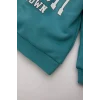 Defacto D7909 Mavi Erkek Bebek 2li Takım Bisiklet Yaka Baskılı Sweatshirt Beli Lastikli Eşofman Altı