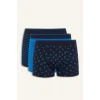 Defacto D9872 Lacivert Regular Fit Desenli 3lü Boxer