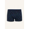 Defacto D9872 Lacivert Regular Fit Desenli 3lü Boxer