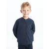 LCW Kids Indigo Basic Erkek Çocuk Fermuarlı Sweatshirt