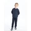 LCW Kids Indigo Basic Erkek Çocuk Fermuarlı Sweatshirt