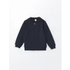 LCW Kids Indigo Basic Erkek Çocuk Fermuarlı Sweatshirt