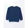 LCW Kids Indigo Bisiklet Yaka Uzun Kollu Erkek Bebek Sweatshirt ve Eşofman Alt 2li Takım