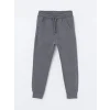 LCW Kids Antrasit Beli Lastikli Erkek Çocuk Kalın Jogger Eşofman Altı