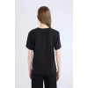 Defacto D9593 Siyah Regular Fit V Yaka Basic Düz Kısa Kollu Tişört