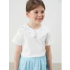 LCW Kids Ekru Çiçekli Kız Çocuk Bluz ve Etek 2li