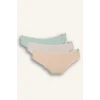 Defacto D6404 Yeşil Ribana 3lü Askılı Brief Külot-Fall in Love