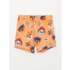 LCW baby Turuncu Bisiklet Yaka Kısa Kollu Paw Patrol Baskılı Erkek Bebek Pijama Takım