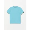 LCW Kids Mavi Polo Yaka Basic Kısa Kollu Erkek Çocuk Tişört