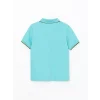 LCW Kids Turkuaz Polo Yaka Basic Kısa Kollu Erkek Çocuk Tişört