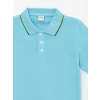 LCW Kids Mavi Polo Yaka Basic Kısa Kollu Erkek Çocuk Tişört