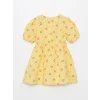 LCW baby Sari Kare Yaka Kız Bebek Elbise