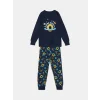 LCW Kids Lacivert Bisiklet Yaka Erkek Çocuk Pijama Takımı