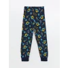 LCW Kids Lacivert Bisiklet Yaka Erkek Çocuk Pijama Takımı