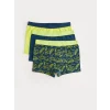 LCW Kids Lacivert Baskılı Erkek Çocuk Boxer 3lü