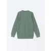 LCWAIKIKI Classic Yeşil Bisiklet Yaka Uzun Kollu Erkek Sweatshirt