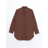 LCW Modest Kahverengi Regular Fit Kadın Gömlek Tunik
