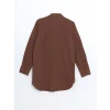 LCW Modest Kahverengi Regular Fit Kadın Gömlek Tunik