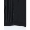 LCWAIKIKI Basic Siyah Kapüşonlu Uzun Kollu Erkek Fermuarlı Sweatshirt
