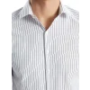 LCWAIKIKI Formal Beyaz Slim Fit Uzun Kollu Çizgili Poplin Erkek Gömlek
