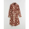 LCWAIKIKI Classic Turuncu Desenli Kadın Gömlek Tunik