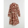 LCWAIKIKI Classic Turuncu Desenli Kadın Gömlek Tunik
