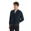 LCWAIKIKI Classic Indigo Çift Taraflı Fermuarlı Erkek Bomber Mont