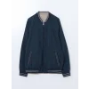 LCWAIKIKI Classic Indigo Çift Taraflı Fermuarlı Erkek Bomber Mont