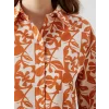 LCW Modest Turuncu Desenli Oversize Kadın Gömlek Tunik