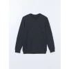LCWAIKIKI Classic Antrasit Bisiklet Yaka Uzun Kollu Erkek Sweatshirt