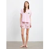 LCW Young Pembe Ayı Teddy Baskılı Kadın Şortlu Pijama Takımı