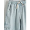 LCW Kids Indigo Beli Lastikli Erkek Çocuk Kargo Jean Pantolon