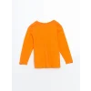 LCW Kids Turuncu Bisiklet Yaka Erkek Çocuk Pijama Takımı