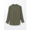 LCW Vision Haki Loose Fit Kadın Gömlek