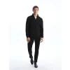 LCWAIKIKI Classic Siyah Dik Yaka Erkek Sweatshirt