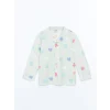 LCW Kids Yeşil Gömlek Yaka Kız Çocuk Pijama Takımı