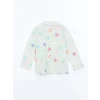 LCW Kids Yeşil Gömlek Yaka Kız Çocuk Pijama Takımı