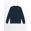 LCWAIKIKI Classic Lacivert Bisiklet Yaka Uzun Kollu Baskılı Erkek Sweatshirt